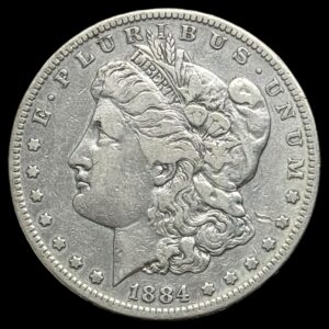 USA, Morgan dollar 1884, KM 110, Kva. 1-1+