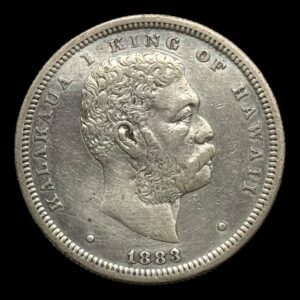 Hawaii, Half, 1/2 Dollar, 1883 kva. 1+