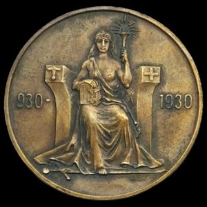 Island, 2 kronur 1930, Sieg 100, Kva. 0-01