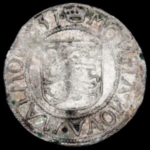 1531, skilling 1531, Fre.l, Malmø, Sieg 24 Galster 61, Kva. 0-01 "Pragteksemplar"