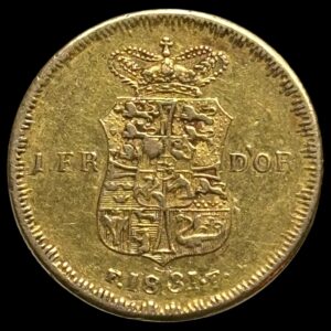 1831, 1 Frederik d'or, Fre.VI, Sieg 33 Hede 4B, Kva. 1+