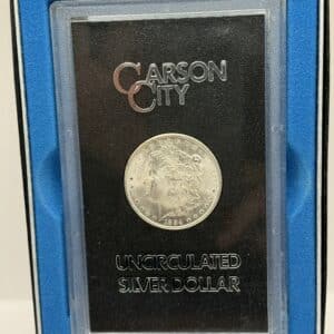 USA, Morgan dollar 1884 CC, Carson City, KM 110, Kva. 0-01 / UNC