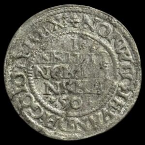 1550, 1 skilling, Chr.III, Sieg 32.2 Hede 6B, Kva. 1+