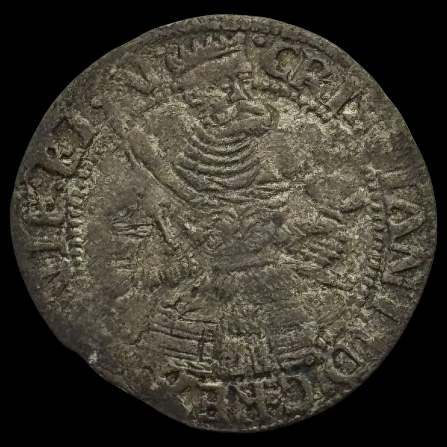 1536, 2 skilling, København, Chr.III, Sieg 3, Galster 105, Kva. 1+-1 - Image 2