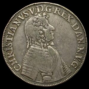 1690, 4 mark / 1 krone "Bondedreng", Chr.V, Sieg 45, Hede 88, Kva. 1+-1, Ex. ANF