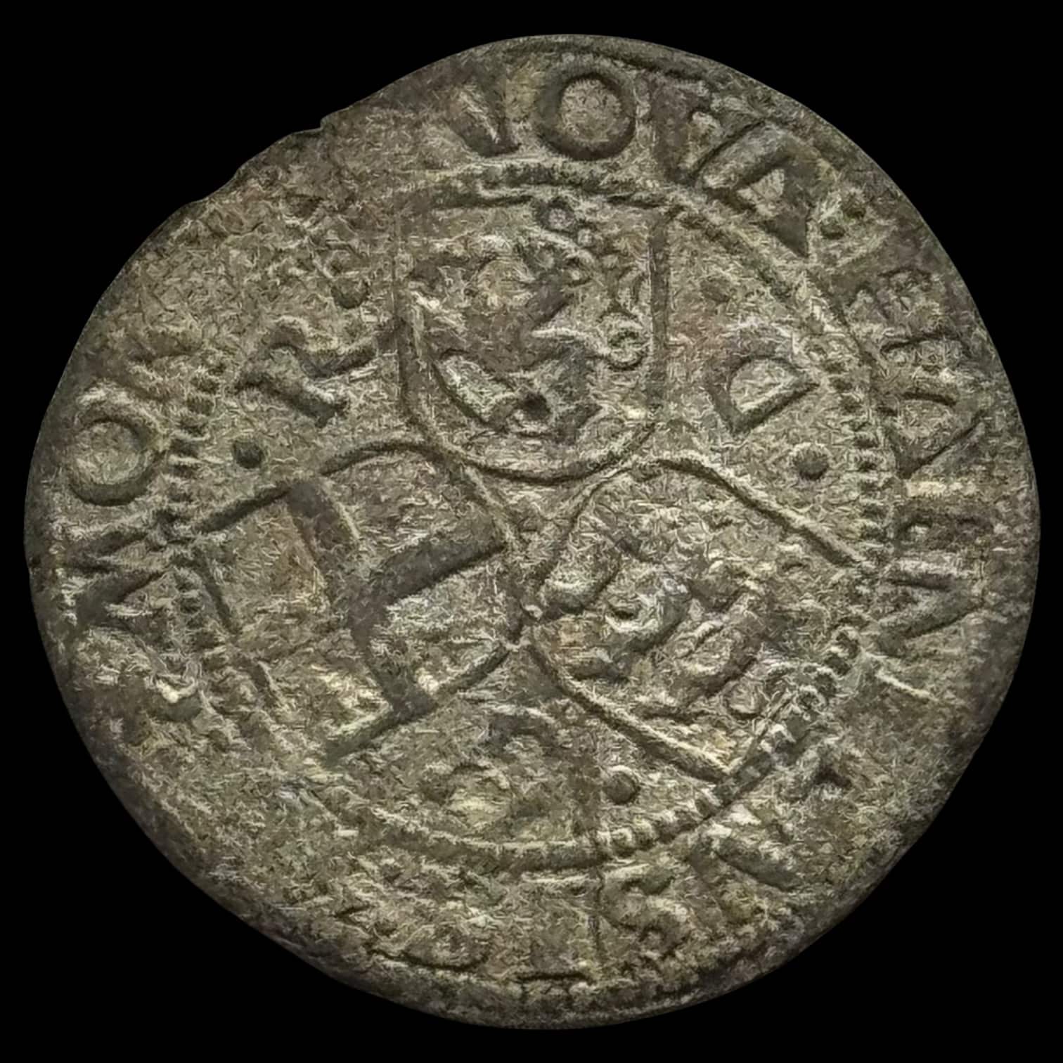1536, 2 skilling, København, Chr.III, Sieg 3, Galster 105, Kva. 1+-1