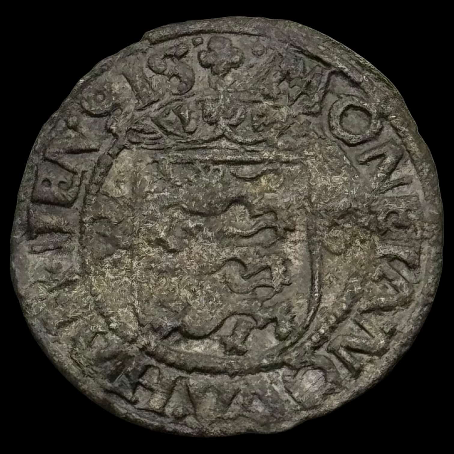 1536, Skilling, København, Chr.III, Sieg 1, Galster 106, Kva. 1+ “svag buklet” - Image 2
