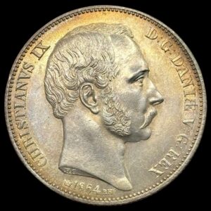 1864, 2 rigsdaler, Chr.IX, Sieg 5.1 Hede 4A, Kva. 01, Ex. Christensen ABR 864/273