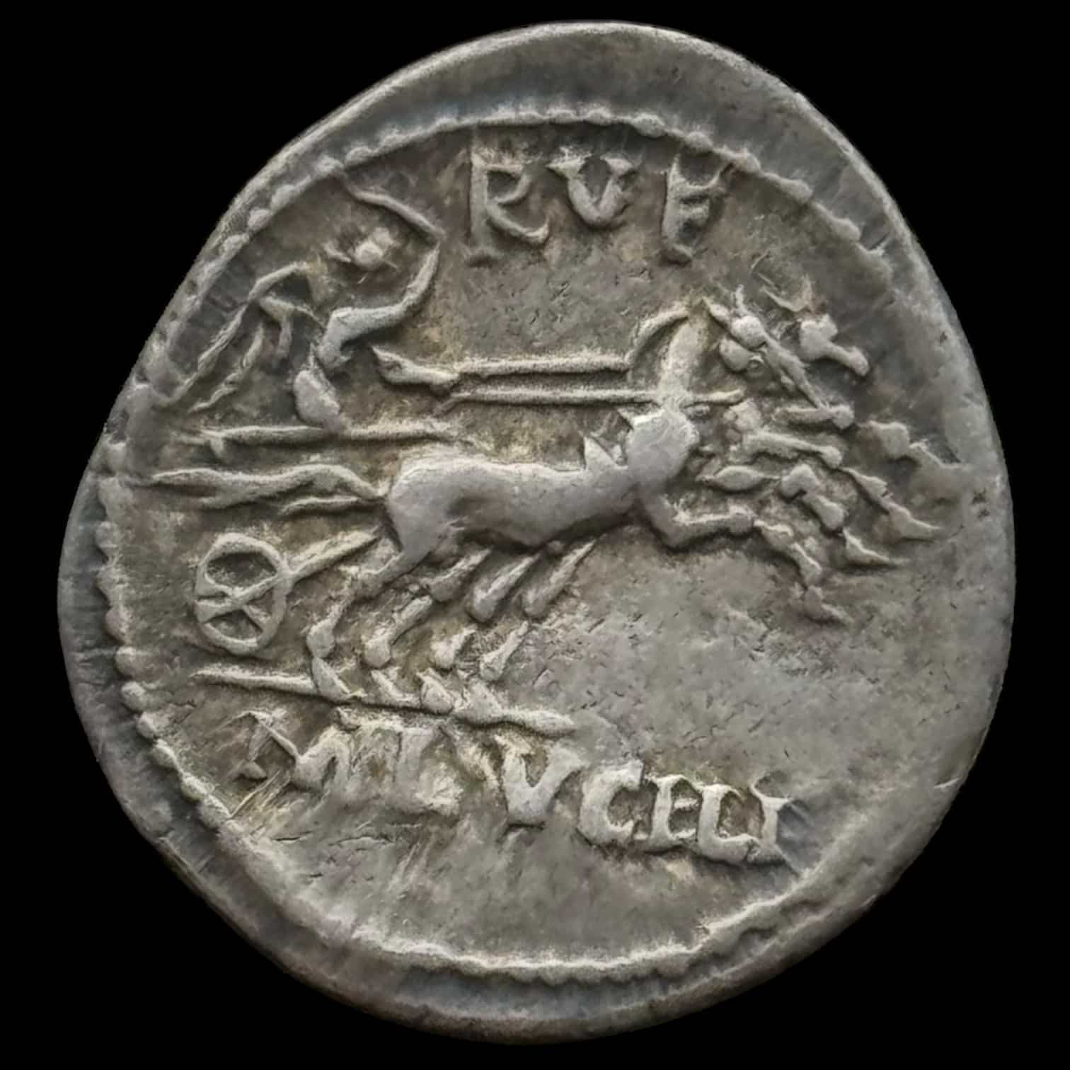 Antikken, Rom Republik, M. Lucilius Rufus, Denar 101 f.Kr. Crawford 324/1, Kva. 1+ - Image 2