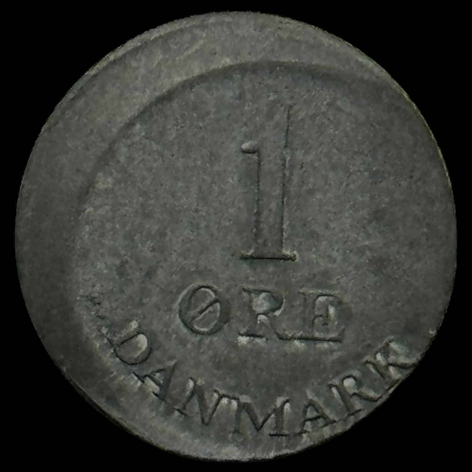 1967, 1 øre zink, Sieg 6.2, Hede 14B, Kva. 01 "Fejlpræg" - Image 2