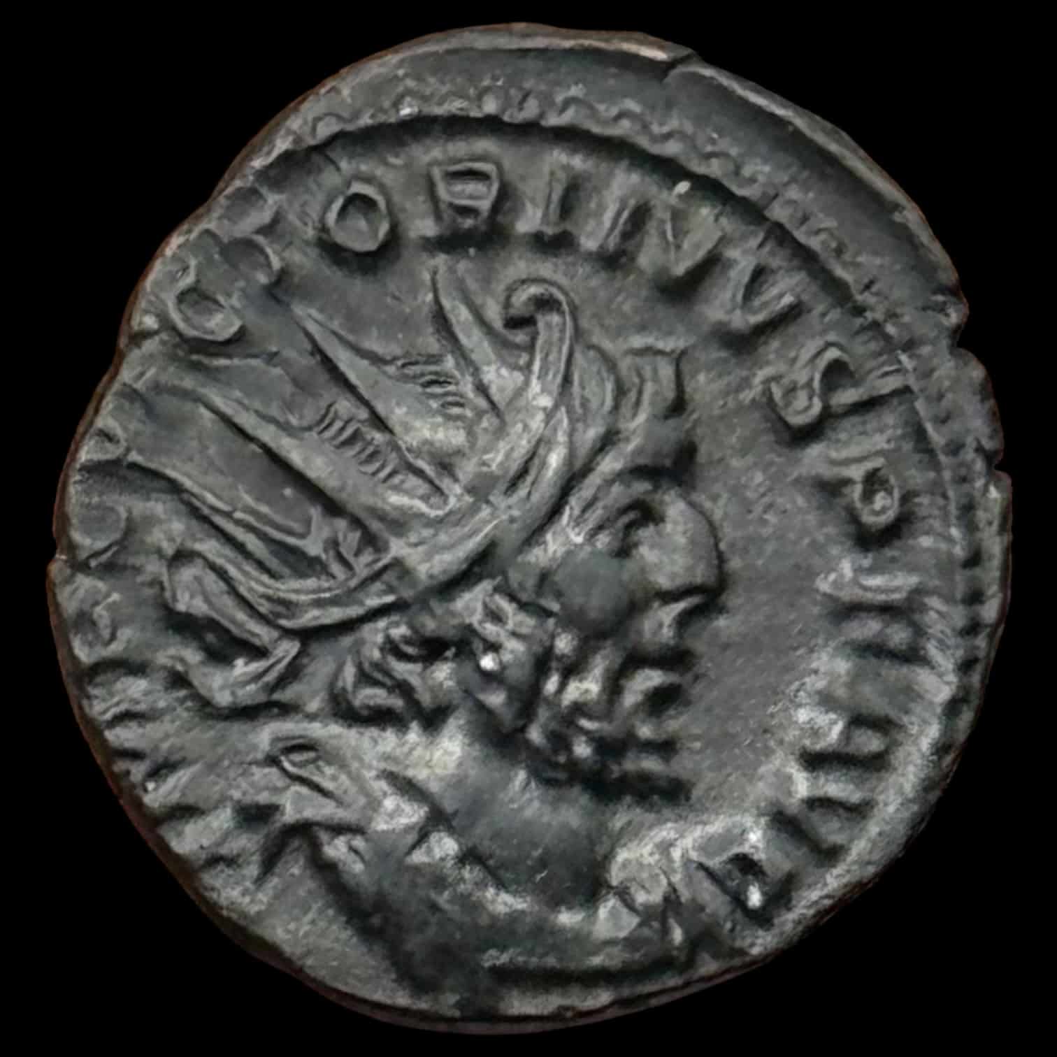 Antikken, Romerriget, Victorinus, 269-271, 2 Antoninianii, SALVS AVG, INVICTVS, RIC 114, Kva. 01
