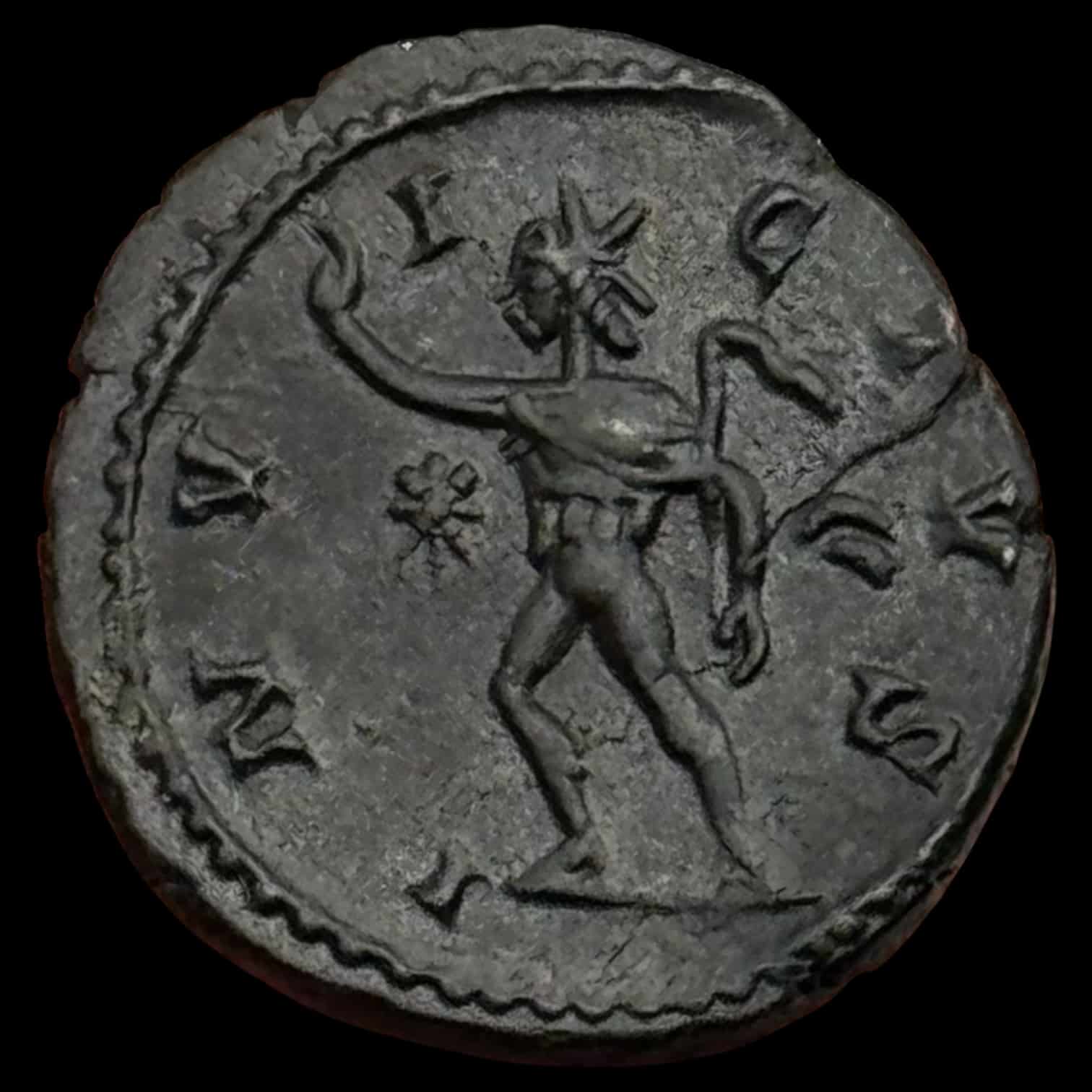 Antikken, Romerriget, Victorinus, 269-271, 2 Antoninianii, SALVS AVG, INVICTVS, RIC 114, Kva. 01 - Image 2