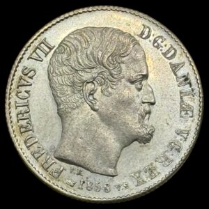 1858, 16 skilling, Fre.VII, Sieg 11, Hede 10B, Kva. 0-01 "Medaljeprægskarakter"