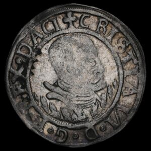 1535, 2 mark, Roskilde, Chr.lll, Sieg 14, Galster 97, Schou 16, Bruun 4190, Kva. 1+ "Graderet AU Dertails Cleaned"