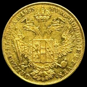 Østrig, dukat 1855 A "Vienna", Francis Joseph l, KM 2263, Kva. 1+-01