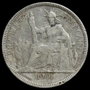 Fransk Indo-Kina, Pistre 1901, KM 5.1a, Lec 285, Kva. 1-1+