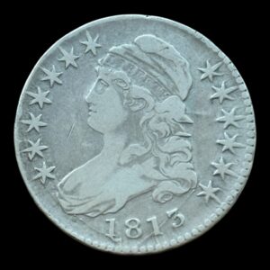 USA, Half dollar / 1/2 dollar "Capped Bust Half Dollar", KM 37, Kva. 1-1+/1