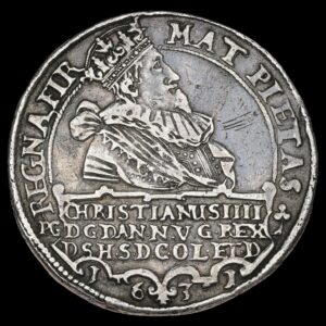 1631, 2 speciedaler, Chr.IV, Sieg, 108.3, Hede 56C, Schou 2, Dav. 3523, 57,50 g, 3 små ridser - pænt eksemplar af Grüners uhyre sjældne dobbeltspecie, Kva. 1+ "Ex. P. Hammerich, N&T 731, 1998, lot 261"