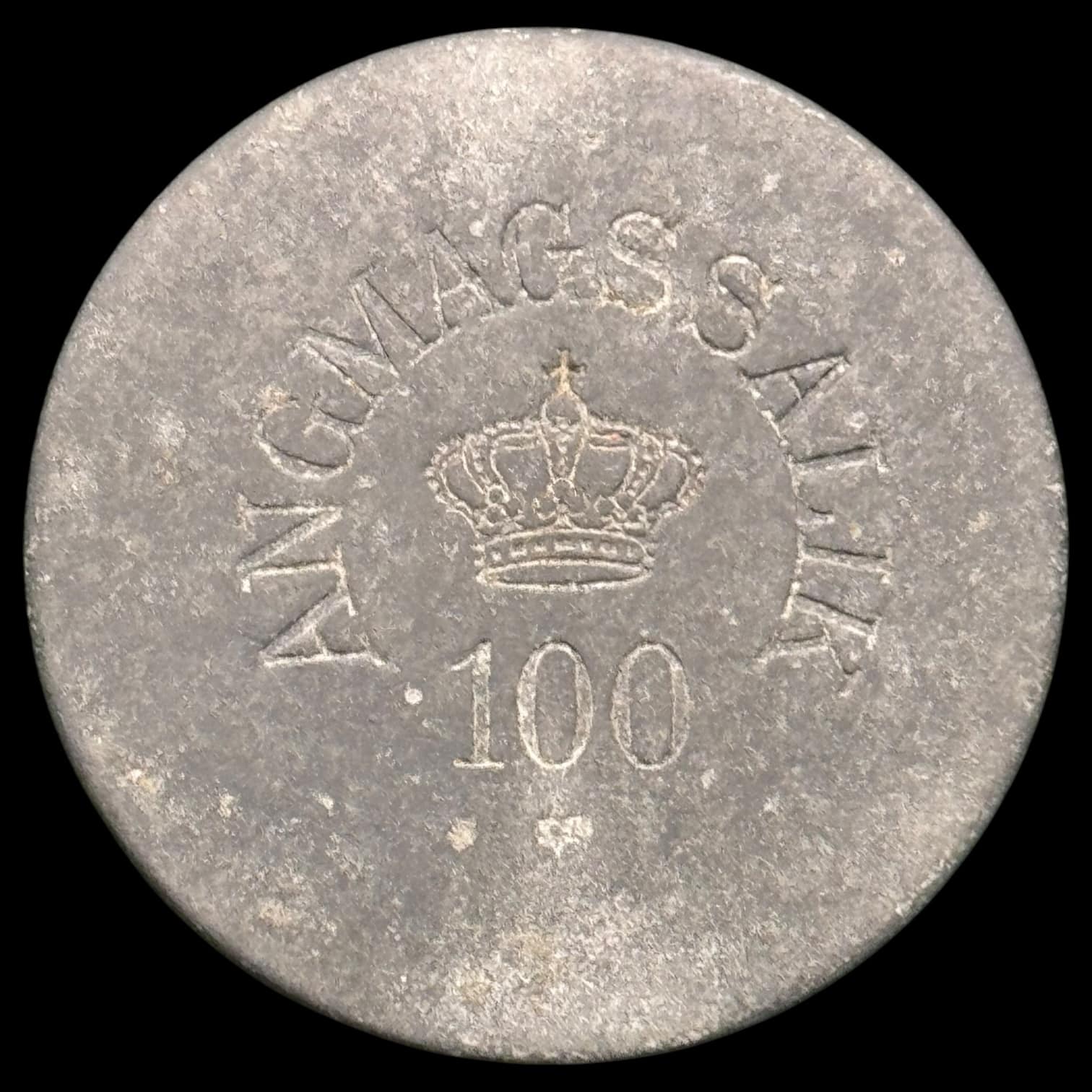 Grønland, 100 øre Angmagssalik"1894-1926", Sieg 7.7, Kva. 1+