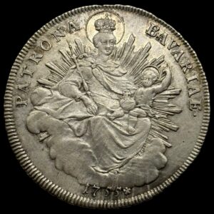 Tyskland, Thaler, Maximilian lll Joseph, Bavaria, KM 500, Dav 1952, Kva. 1+