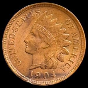 USA, 1 cent 1904 "Indian Head Cent", KM 90A, Kva. 0-01 "MS"