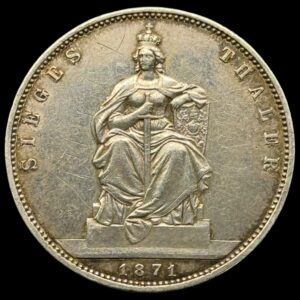 Tyskland, Sieges thaler 1861, Preussen, Wiliam l, AKS 118, Old/Mue 2 408, Jaeg 9 Pr 99, KM 500, Kva. 1+, ridser
