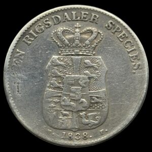 1838 FF, 1 speciedaler, Fre.VI, Sieg 30.4, Hede 26D, Kva. 1+-1/1