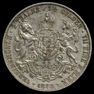 Tyskland, 2 Thalers / 3½ Gulden 1855, Hannover, George V, AKS 142, Jaeg 8 HB 88, Welter 3184, KM 229, Kva. 1+-01