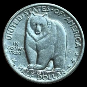 USA, Half dollar / 1/2 dollar 1936, San Francisco - Oakland Bay Bridge, KM 174, Kva. 01