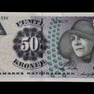 50 kroner 2006 B3, Torben Nielsen/Lars G. Sørensen, Nr. 627459H, Sieg 151, Pick 60, DOP 160, Kva. 0