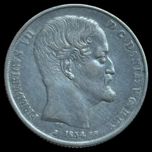 1854 FF, 2 Rigsdaler, Fre.VII, Sieg 14.2 Hede 6B, Kva. 1-1+