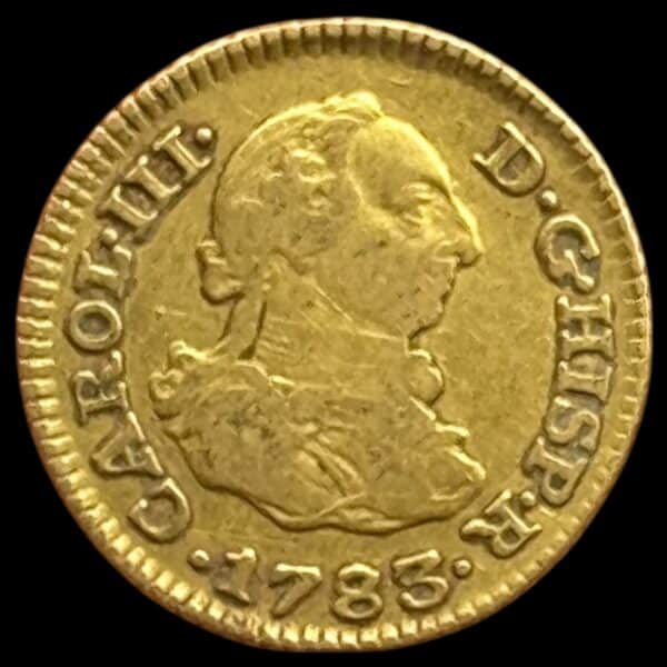 Spanien, 1/2 Escudos 1783, Charles III, KM 415, Cal 774, 1,7 gram, Kva. 1+