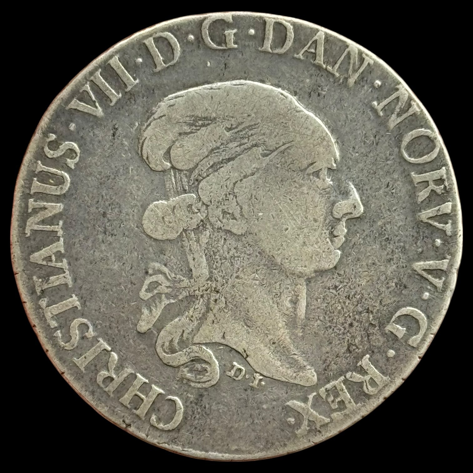 1788 DI/MF, 1 speciedaler, Slesvig-Holsten, Chr.VII, Sieg 45.2, Hede 39B, Kva. 1 - Image 2