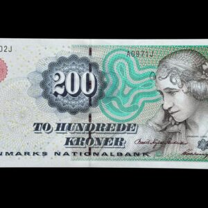 200 kroner 1997 A0, Heering/Bodil Nyboe Andersen, Nr. 436302J, Sieg 148, Pick 57, Kva. 0