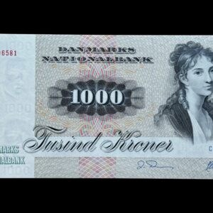 1000 kroner 1992 C5, Herly/O. Thomasen, Nr. 3906581, Sieg 145, Pick 53, DOP 153, Kva. 0-01