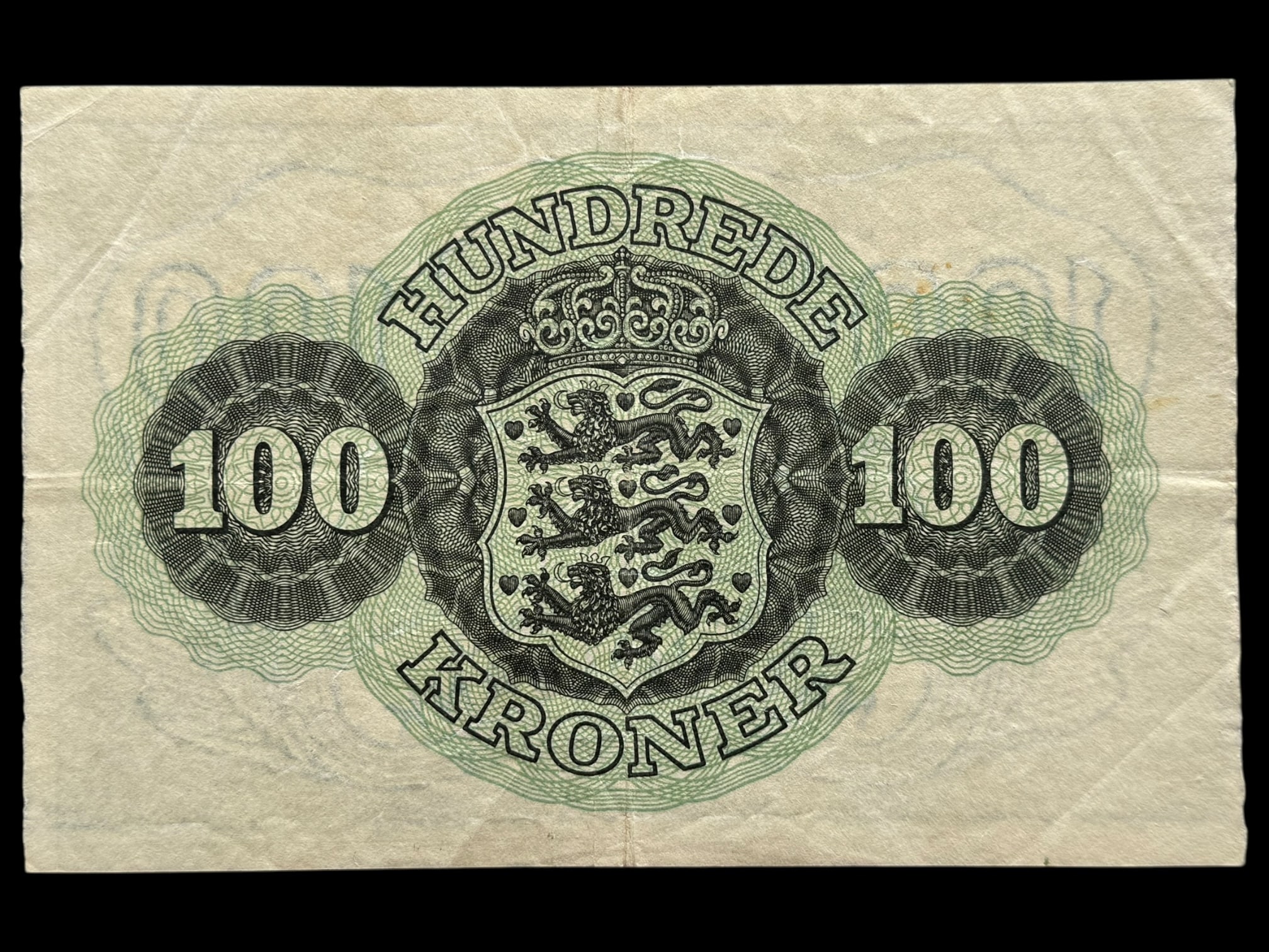 100 kroner 1955 n, Riim/Pugh, Nr. 4031633, Sieg 126, DOP 135, Pick 39, Kva. 1+ - Image 2