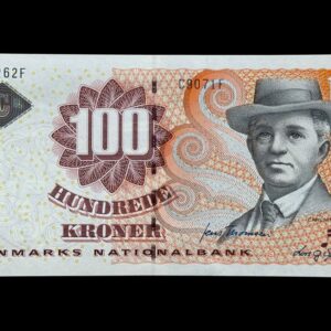 100 kroner 2007 C9, Lars G. Sørensen/Jens Thomsen, Nr. 229260F-62F, Sieg 152, Pick 61, Kva. 0 "Modelfoto"
