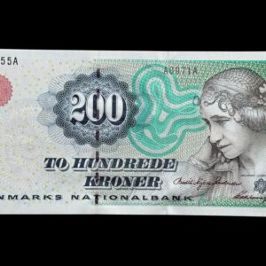 200 kroner 2000 A0, Heering/Bodil Nyboe Andersen, Nr. 068355A, Sieg 148, Pick 57, Kva. 0