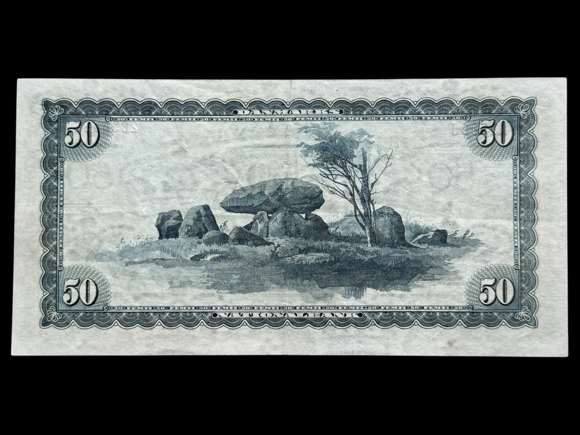 50 kroner 1956 A1 0J, Riim/Hartogsohn, Nr. 2058691, Sieg 134, DOP 143, Pick 45, Kva. 01 - Image 2