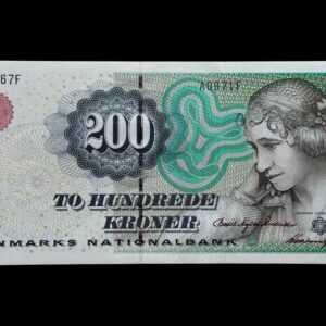 200 kroner 2000 A0, Heering/Bodil Nyboe Andersen, Nr. 398167F, Sieg 148, Pick 57, Kva. 0