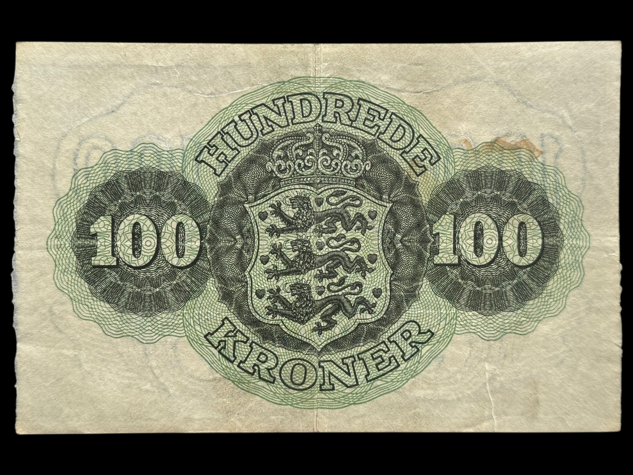 100 kroner 1956 o, Riim/Hellerung, Nr. 0636324, Sieg 126, DOP 135, Pick 39, Kva. 1+ plet - Image 2