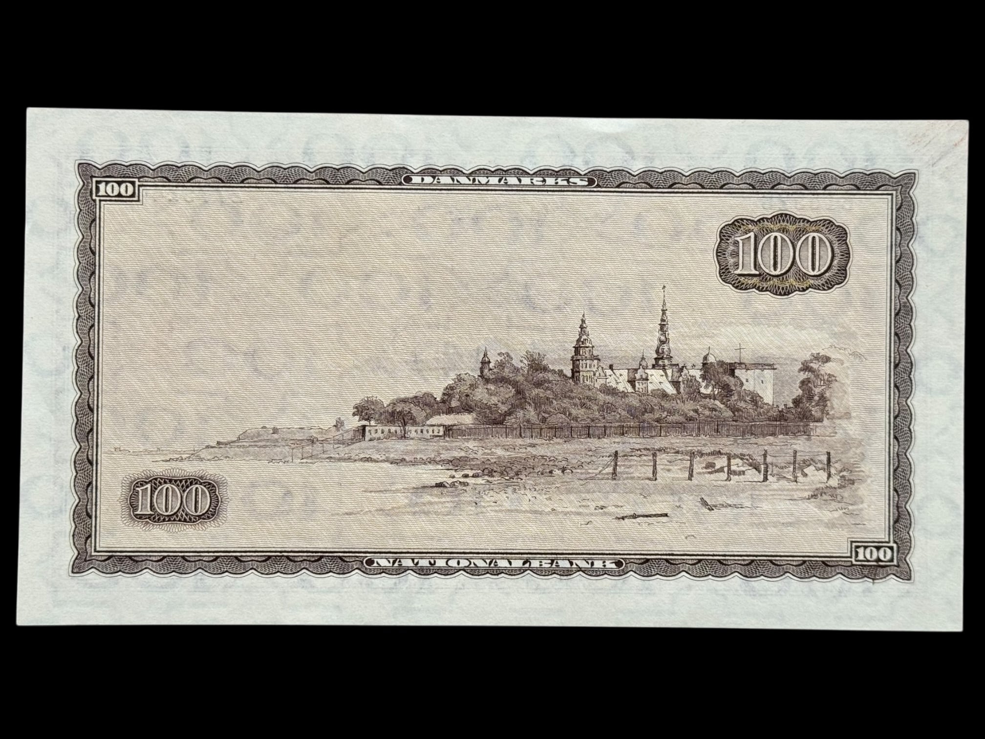 100 kroner 1965 B1, Riim/Sunesen, Nr. 2775244, Sieg 137, DOP 146, Pick 46, Kva. 0-01 "Tællefold" - Image 2