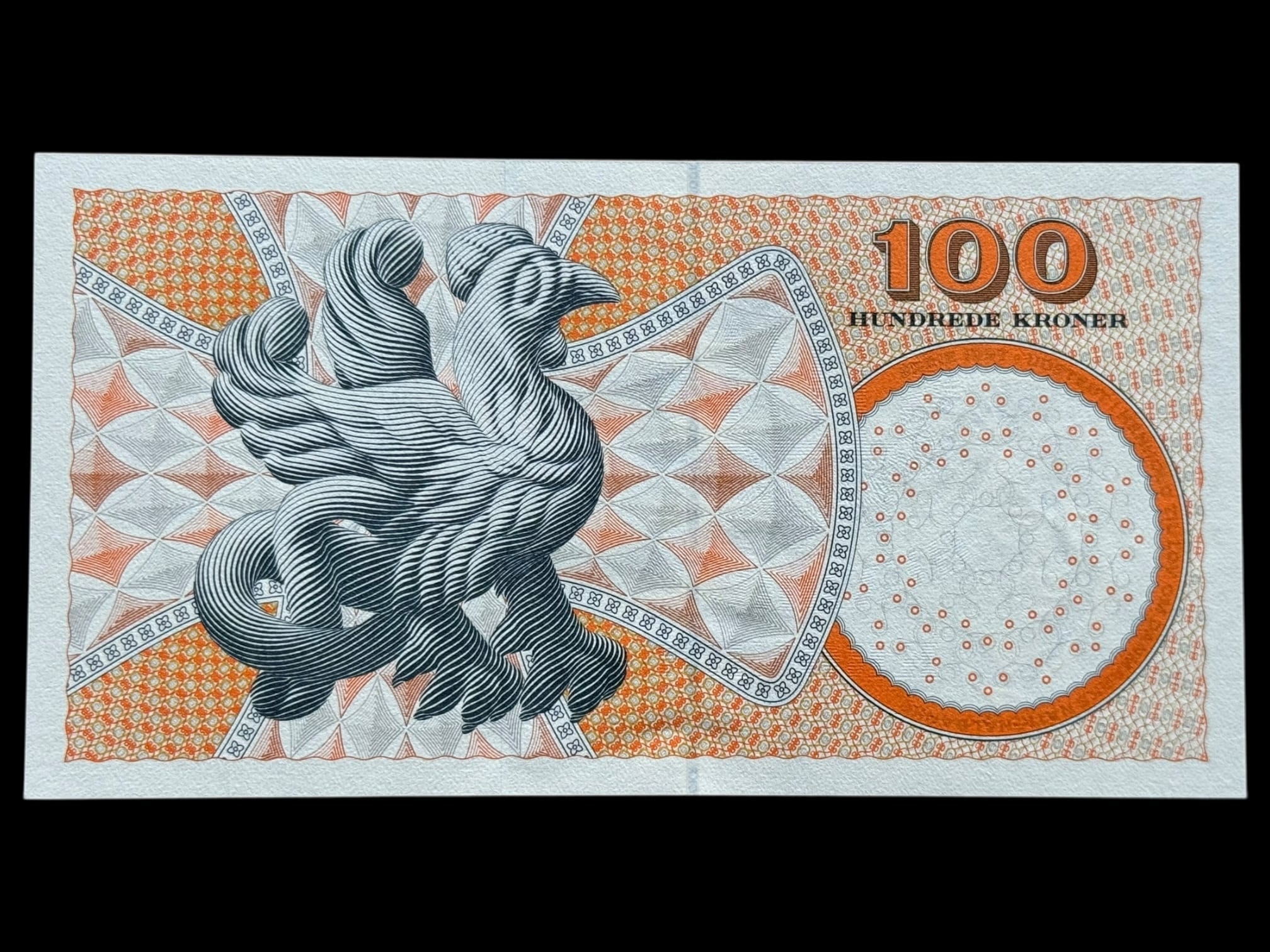 100 kroner 2007 C9, Lars G. Sørensen/Jens Thomsen, Nr. 017746M, Sieg 152, Pick 61, Kva. 0 - Image 2