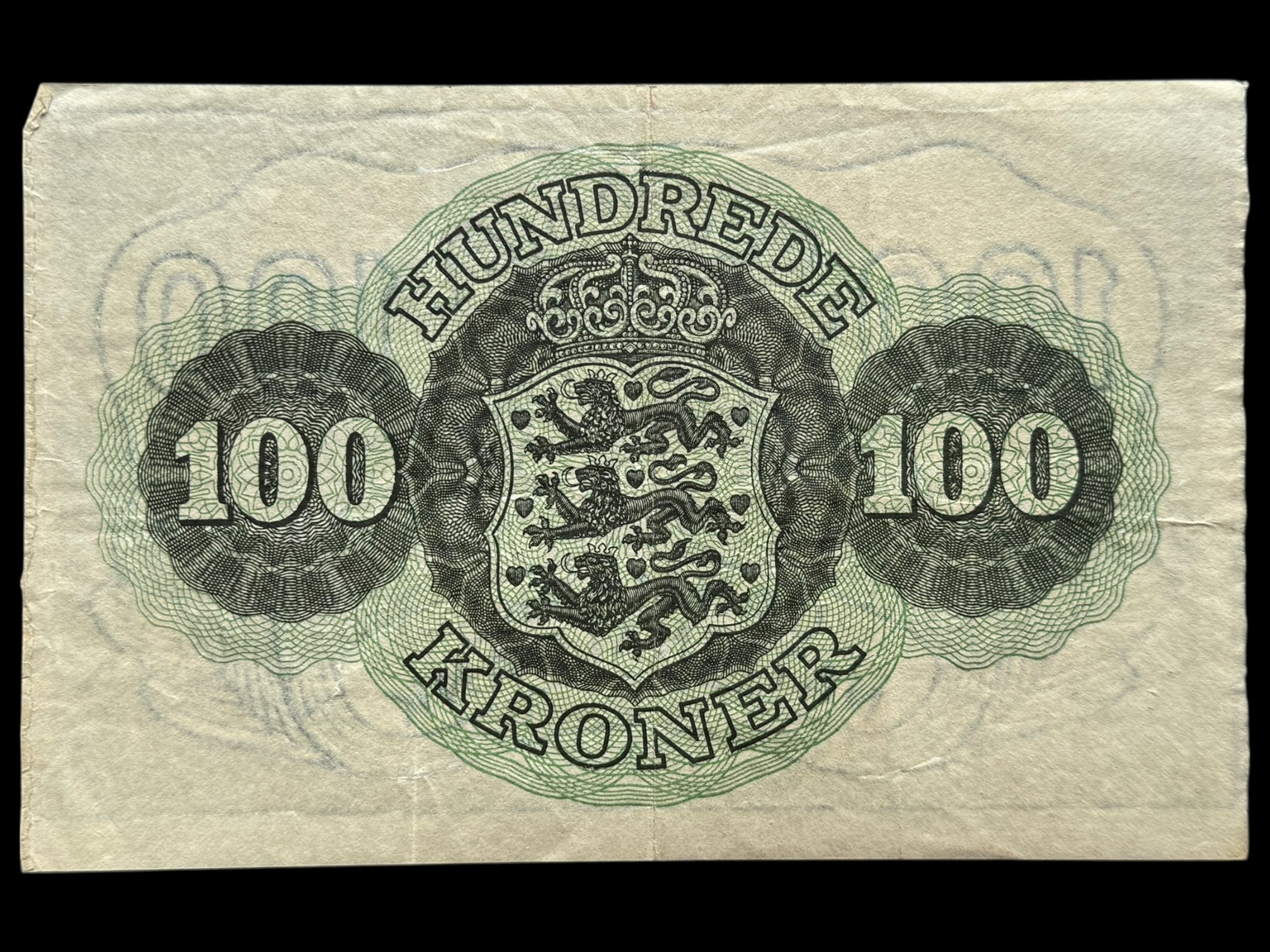 100 kroner 1956 o, Riim/Teilmann, Nr. 3341892, Sieg 126, DOP 135, Pick 39, Kva. 1+-01 - Image 2