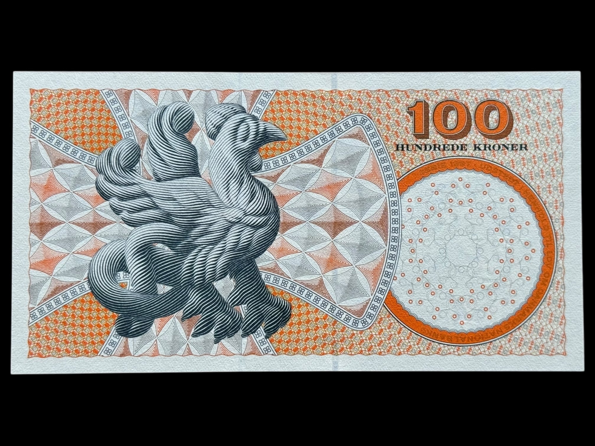 100 kroner 2007 C9, Lars G. Sørensen/Torben Nielsen, Nr. 585887N, Sieg 152, Pick 61, Kva. 0 - Image 2