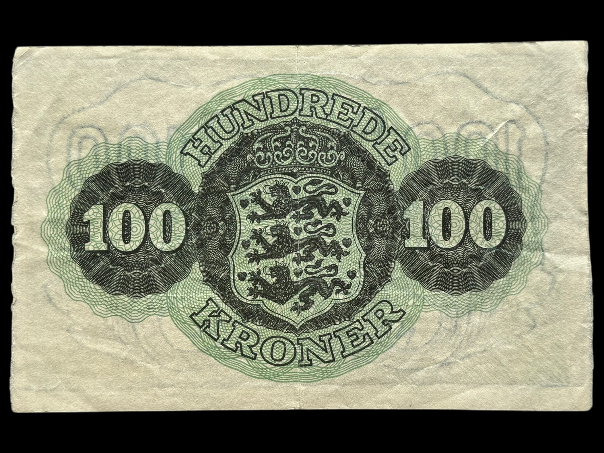 100 kroner 1956 o, Riim/Teilmann, Nr. 7393714, Sieg 126, DOP 135, Pick 39, Kva. 1+ - Image 2