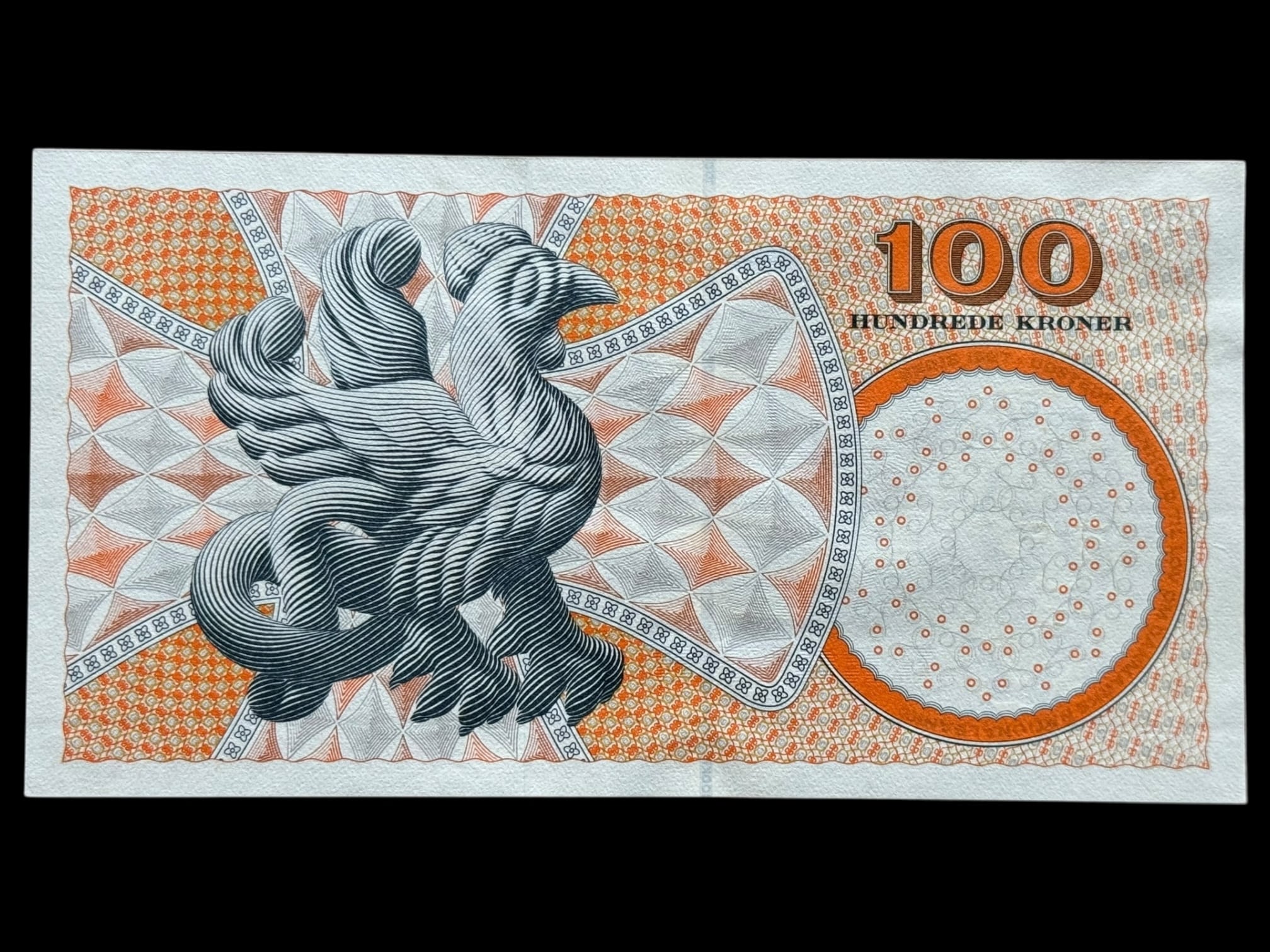 100 kroner 2007 C9, Lars G. Sørensen/Torben Nielsen, Nr. 769018G, Sieg 152, Pick 61, Kva. 0 - Image 2