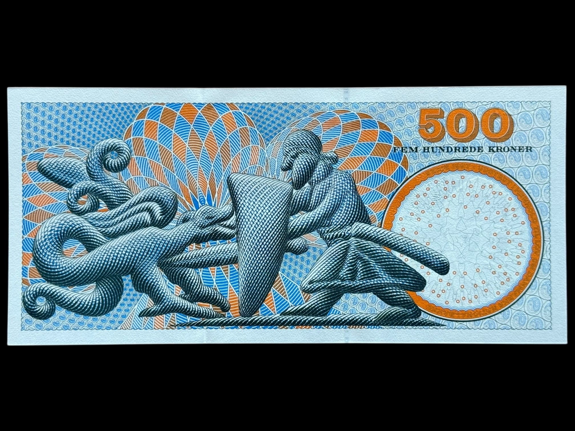 500 kroner 2000 A3, Heering/Torben Nielsen, Nr. 627028B, Sieg 149, Pick 58, DOP 158, Kva. 0 - Image 2