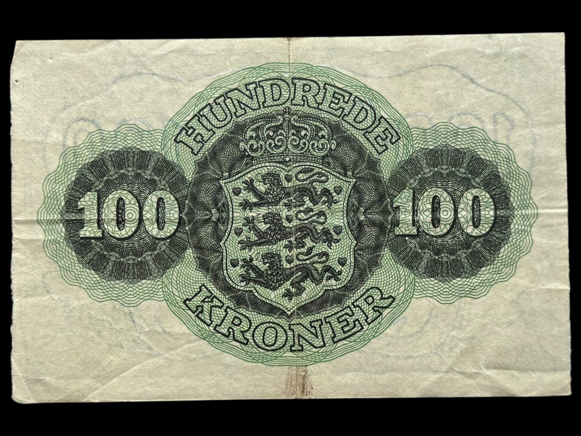 100 kroner 1959 s, Riim/Rohleder, Nr. 8411864, Sieg 126, DOP 135, Pick 39, Kva. 1+ - Image 2