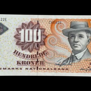 100 kroner 2006 C4, Lars G. Sørensen/Torben Nielsen, Nr. 619922E, Sieg 152, Pick 61, Kva. 0